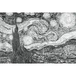 Пазл "Зоряна ніч" 500 елементів 37544 Trefl Art, на аркуші (5900511375442) - мініатюра 4