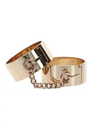 Наручники золотисті металеві Slave Wrist Cuffs Taboom - мініатюра 3