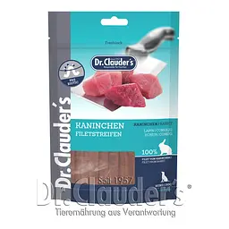 Ласощі для собак Dr.Clauder`s Rabbit Filet Strips з кроликом