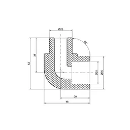 Кутник PPR Thermo Alliance 25, 90° DSE912 - мініатюра 1