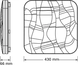 Osram Світильник накладний CEILING PAVO 430мм Square 48Вт 4000K - мініатюра 2
