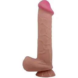 Фалоімітатор Pretty Love Sliding Skin Bendable 10.2'' 26 см коричневий