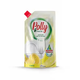 Средство для мытья посуды POLLY лимон дой-пак, 500 мл (PO51257)