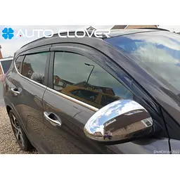 Дефлектори вікон вітровики для Hyundai Tucson 2015-2021 Довгі 4 шт (Auto Clover) - мініатюра 2