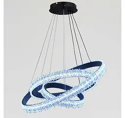 Світлодіодна підвісна люстра Artlight WG5129/80+60+40BK, 105 Вт, чорна - мініатюра 4