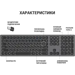 Клавіатура OfficePro SK1550B [128854] - мініатюра 9