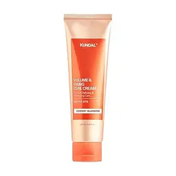 Крем для фіксації кучерявого волосся "Вишневий Цвіт" 130 мл Kundal Volume and Fixing Curl Cream Cherry Blossom - мініатюра 1