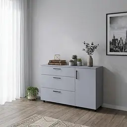 Комод Doros Торн Сірий 3Ш/1Д 135х51.6х80 (41510183) - мініатюра 2