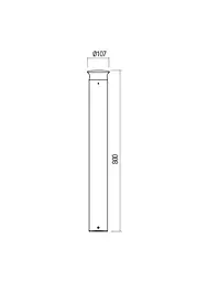Стовпчик ALGON ST LED SMD 6W IP65 DG RGB+WW TUYA (4.1.2) Redo 90150 - мініатюра 2