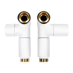 Комплект дизайн кранів під ТЕН Ideale Senso 1/2”x1/2” білий, Білий - мініатюра 4