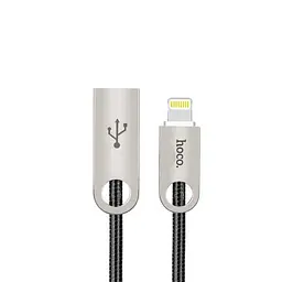 Кабель USB-Lightning Hoco U8 Zinc Alloy Metal 1 м Gray