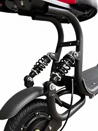 Дитячий електросамокат 500W 16Ah 8" з кошиком та сидінням чорний - мініатюра 6