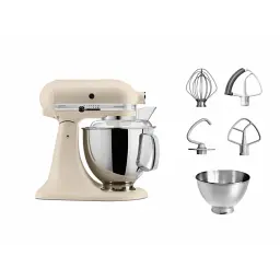 Кухонна машина KitchenAid Artisan 4,8 л 5KSM175PSEFL із відкидним блоком, колір свіжий льон.
