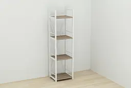 Етажерка 4/34 Ferrum-decor Серії Коннект 120x34x28 білий ДСП Дуб Сонома Труфель 16мм (FRD-104281) - мініатюра 6