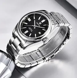 Наручний годинник Benyar Automatic 10 BAR Сріблястий (2783) - мініатюра 5
