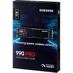 Накопичувач SSD M.2 2280 1TB 990 PRO Samsung (MZ-V9P1T0BW) - мініатюра 6