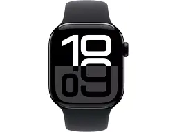 Смарт-годинник Apple Watch Series 10 GPS 46mm Jet Black Alu. Case w. Black Sport Band - XL (MWX13+MXM53) - мініатюра 2