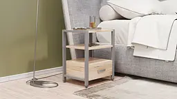 Тумба універсальна Ferrum-decor Вів'єн 1/1 50x41x40 сірий ДСП Дуб Сан-Марино 16мм (FRD-104152) - мініатюра 6