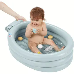 Надувна ванночка Babymoov Aqua Dots, блакитна (A019410) - мініатюра 4