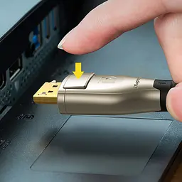 Кабель Ugreen DisplayPort M - M 3.0 м V1.4 8K Zinc Alloy Shell DP112 чорний - мініатюра 4