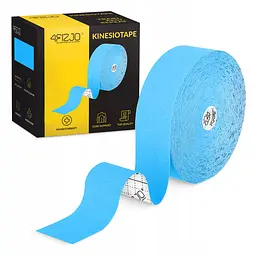 Стрічка кінезіологічна (кінезіо тейп) 4FIZJO 5 см x 31 м Sky Blue (P-5905973405546) - мініатюра 1