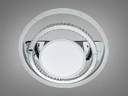 Стельова люстра LED Diasha 8818/800+600+400 хром 195W до 33 м² - мініатюра 4
