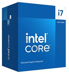 Процесор Intel Core i7 (LGA1700) i7-14700F, Box, 20x2.1 GHz (Turbo Boost 5.4 GHz, 28 потоків), L3 33Mb Smart Cache, Raptor Lake, 7 nm, TDP 65 Вт (BX8071514700F)