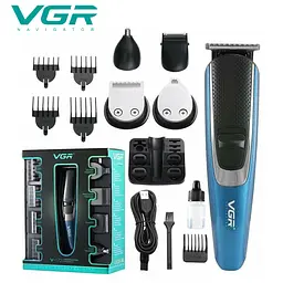 Бритва для обличчя та тіла чоловіча тример для бороди шейвер VGR V-172 Grooming Kit - мініатюра 2