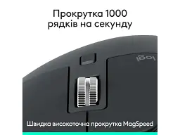 Миша Logitech MX Master 3S Performance Graphite Bluetooth (910-007501) - мініатюра 3