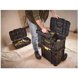 Ящик для інструмента Stanley Quicklink модульний 3 секції на колесах 80 л 75.1x55x41 см (STST83319-1) - мініатюра 3