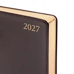 Щоденник діловий Leo Planner 2027 Aldento інтегральний А5 368 сторінок темно-коричневий (252733) - мініатюра 2