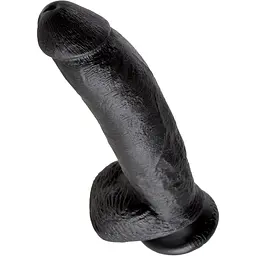 Фалоімітатор King Cock 9" With Balls 26 см чорний