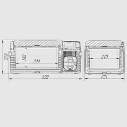 Компресорний автохолодильник Alpicool CL15 (15 літрів) - мініатюра 5