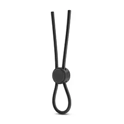 Регульоване ерекційне кільце Stay Hard Silicone Loop Black - мініатюра 3