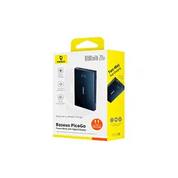 Батарея універсальна Baseus 10000mAh PicoGo 20W PD, QC, USB-A, 2*USB-C, Black (P10076801123-00) - мініатюра 5