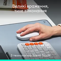 Комп'ютерна миша Logitech POP with emoji Offwhite L910-007411 teh0022062 - мініатюра 2