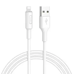 Кабель HOCO X25 USB to iP 2A, 1m, PVC, PVC connectors, Білий - мініатюра 2