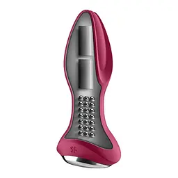 Satisfyer Rotator Plug 2+ - Анальна пробка з обертанням, 12.8х3.6 см, червоний - мініатюра 7