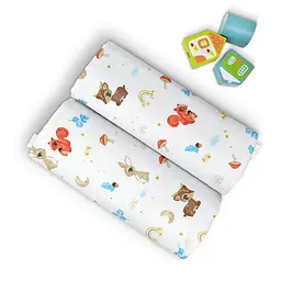 Пелюшки фланелеві Cosas Forest Friends 80х100 см, бежеві - мініатюра 3