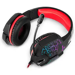 Ігрова гарнітура Real-EL GDX-7750 Black-Red (EL124100048) - мініатюра 2