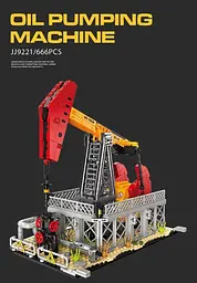 Конструктор нафтова насосна машина Jie Star Oil Pumping machine інженерний конструктор, нафтовий насос, конструктор для дітей та дорослих, 666 деталей - мініатюра 8