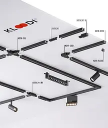 Трек однофазний Kloodi KDTR-L230 3 BK 3м чорний - мініатюра 5