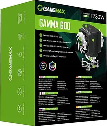 Кулер для процесора GameMax Gamma 600 (Gamma 600) - мініатюра 4