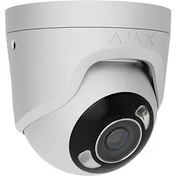 IP-камера Ajax дротова TurretCam HL white, 5мп, 2.8мм, гібридне підсвічування IR 35м, білий Led 50м, Poe, True WDR, IP 65, ІЧ 35м, аудіо, кут огляду 100° до 110° - мініатюра 4