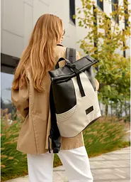 Жіночий рюкзак Sambag RollTop X чорно-сірий 41 х 27 х 18 см (24320130)