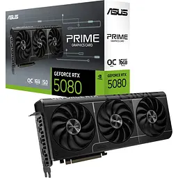 Відеокарта Asus Prime GeForce RTX 5080 16GB OC Edition (PRIME-RTX5080-O16G) UA [125189]