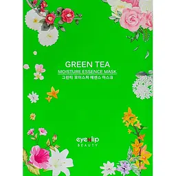 Тканинна маска для обличчя Eyenlip Green Tea з екстрактом зеленого чаю 10 шт.