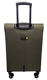 Валіза середня Worldline Airtex 616 жаккард-поліестер M Темно-зелений - мініатюра 3