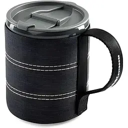 Горнятко GSI Outdoors з неопреновим захистом Infinity Backpacker Mug Чорний (1099-75285)