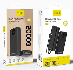 Зовнішній акумулятор WUW Y202 （PD22.5W quick charge) 20000mAh Black (Y202) - мініатюра 2